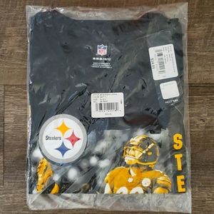 PITTSBURGH STEELERS TJ WATT SHIRT. NEW NEVER OPENED. BOYS SIZE MED 10-12.